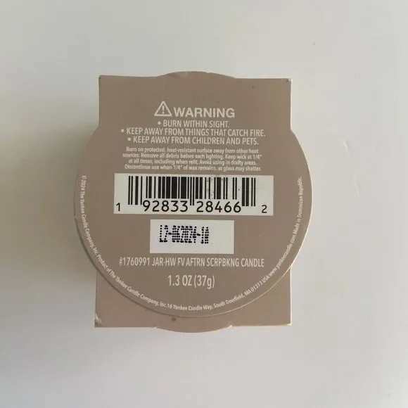 3PC Yankee Candle Afternoon Scrapbooking 1.3 Oz Mini Votive Glass Candle Apple - Picture 3 of 4